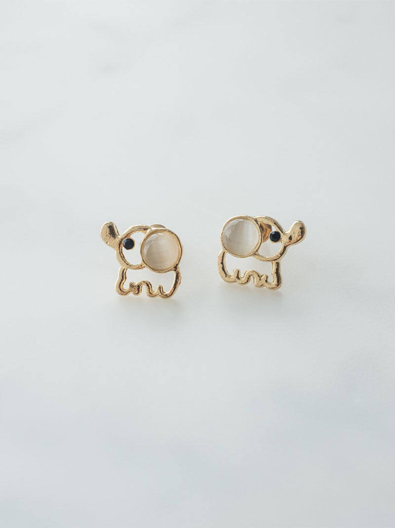 Gold hoop earrings